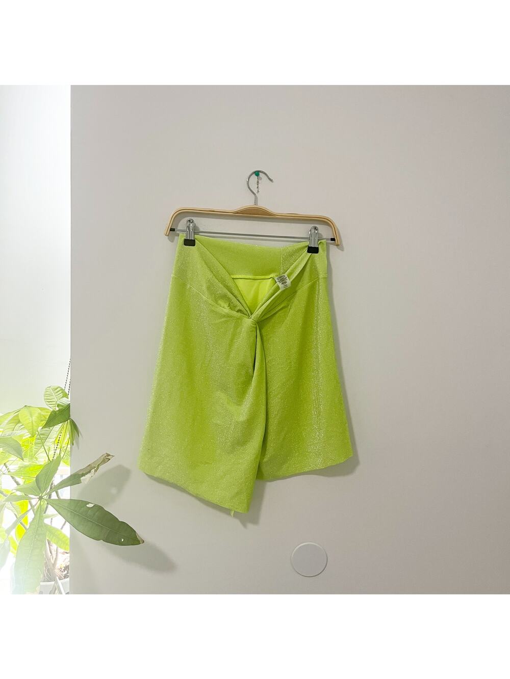 Good American Green Sparkle Bathing Suit Skirt Size 3